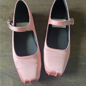 Satin ballet flats size 38